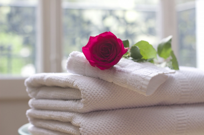 hotel-LA CRAU-min_towel_rose_clean_care_salon_spa_white_bath-731641